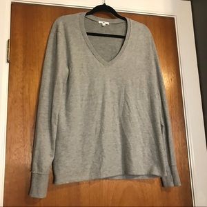 BP Gray V Neck Sweater